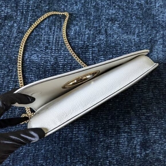 Tory Burch Vera Clutch - New Ivory Color - Picture 7 of 11